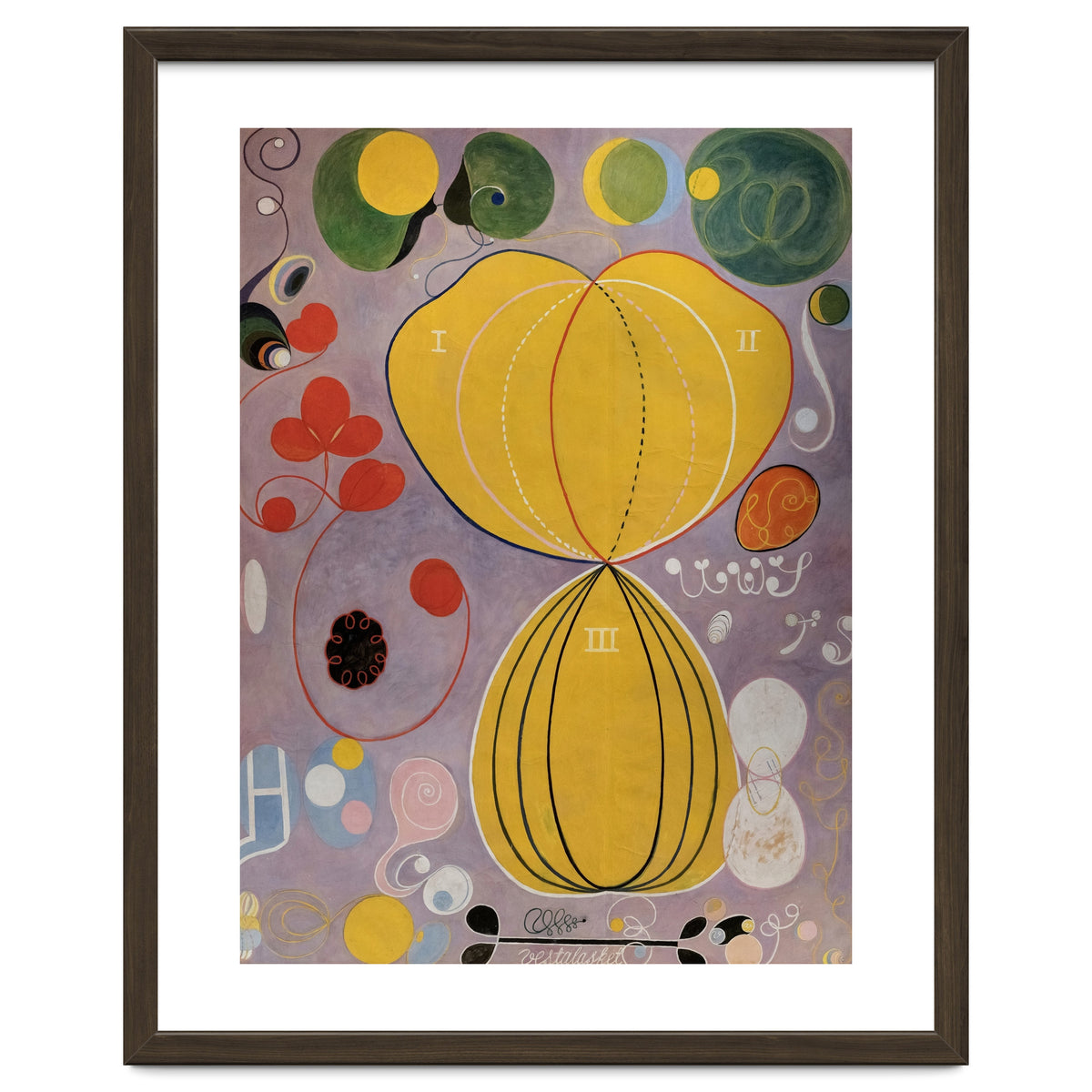 Hilma af Klint - The Ten Largest No 5 Adulthood Abstract Spiritual Art