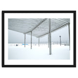 Sunshade site in the winter beach thumbnail