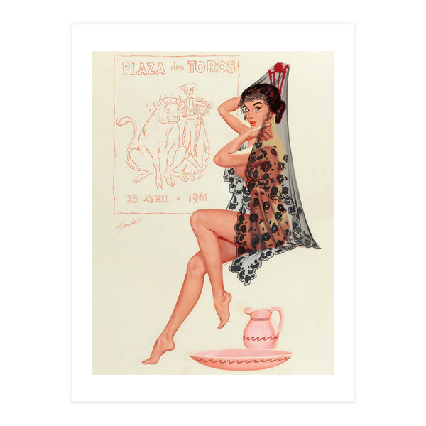 Pinup Spanish Girl (Print Only)