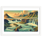 Vintage Iceland, Landscape Poster thumbnail