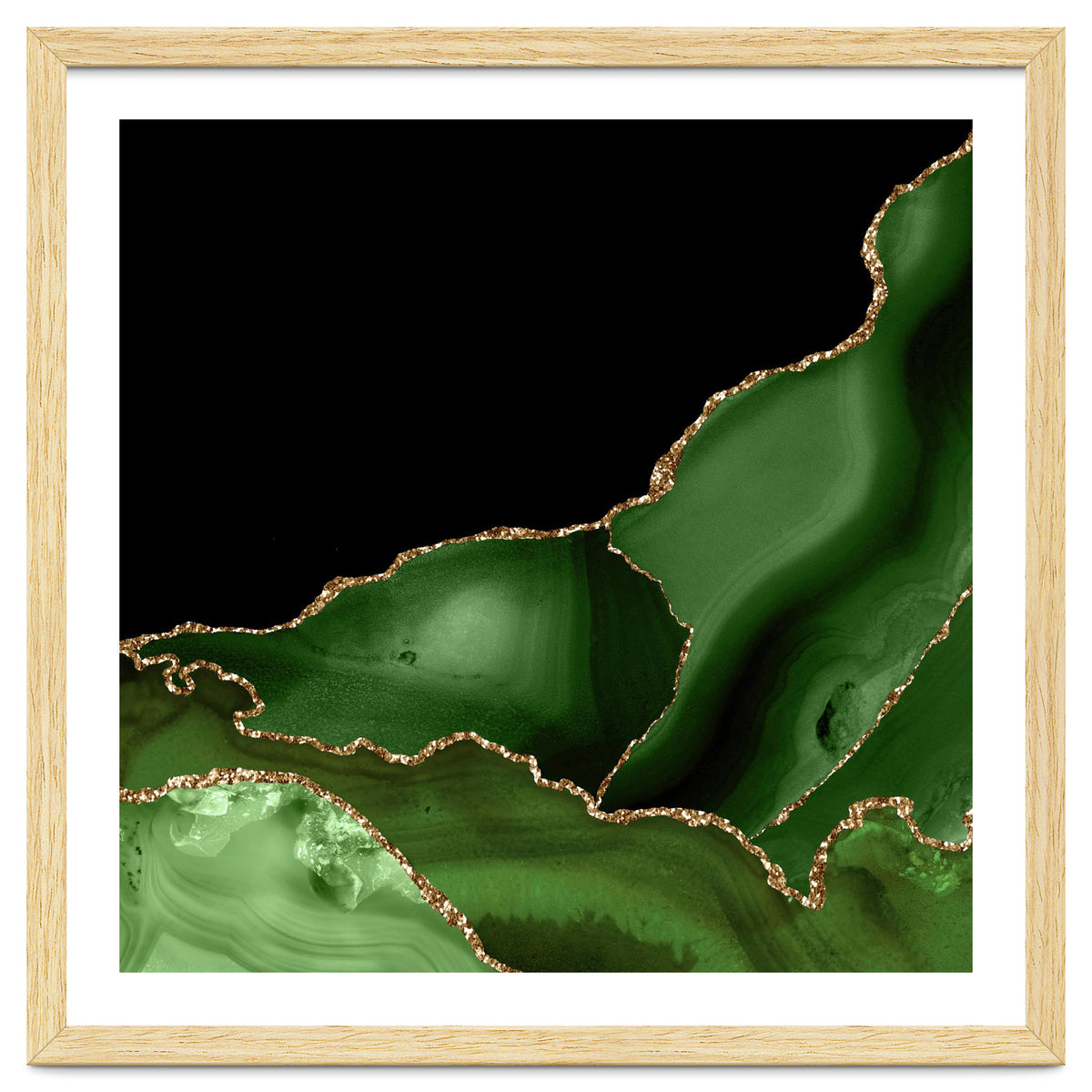 Green & Gold Agate Texture 03