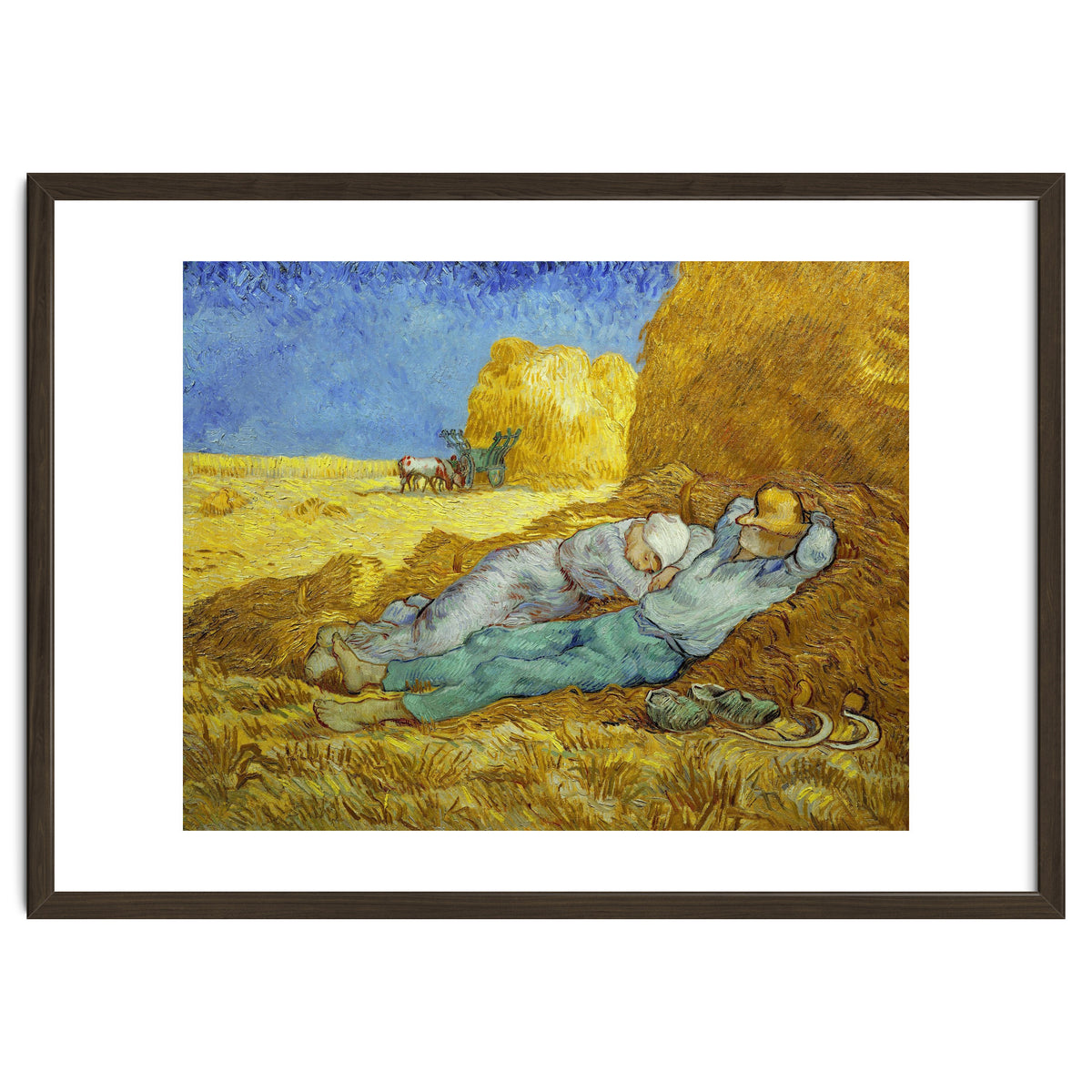 Vincent Van Gogh / 'The Siesta (after Millet)', 1889-1890, Oil on canvas, 73 x 91 cm.