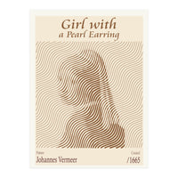 Girl With A Pearl Earring Johannes Vermeer (1665) (Print Only)