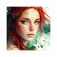 Watercolor Little Mermaid (Print Only)