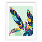 Dopamine Botanical, Colorful Tropical Banana Leaves, Plants Jungle Eclectic Contemporary, Bohemian Nature Forest thumbnail