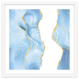 Blue & Gold Glitter Agate Texture 07 thumbnail