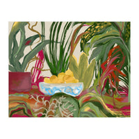 Tropical Table of Lemons still life expressionism oil (Print Only)