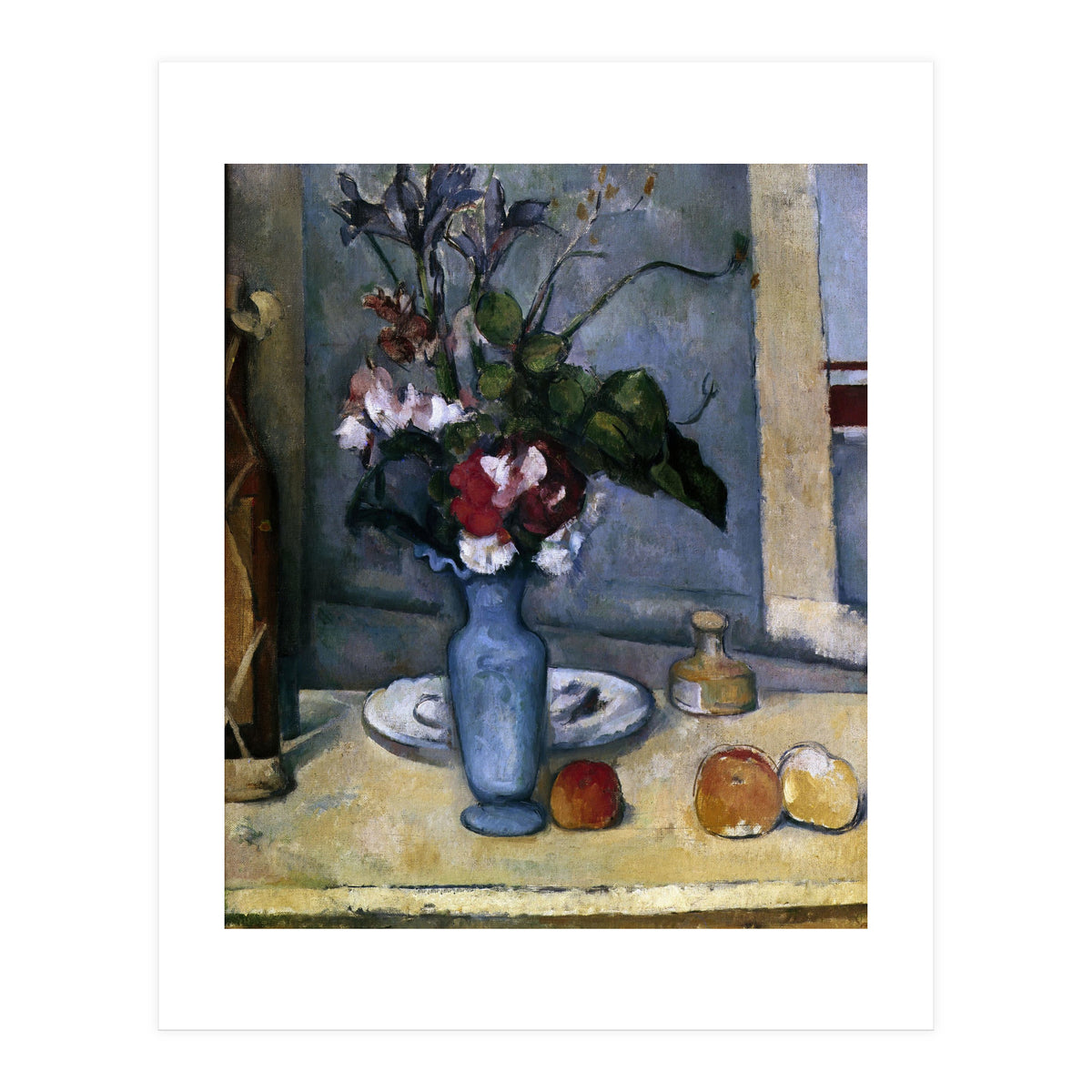 The Blue Vase - 1885/87 - 62x51 cm - oil on canvas - French Post-Impressionism. (Print Only)