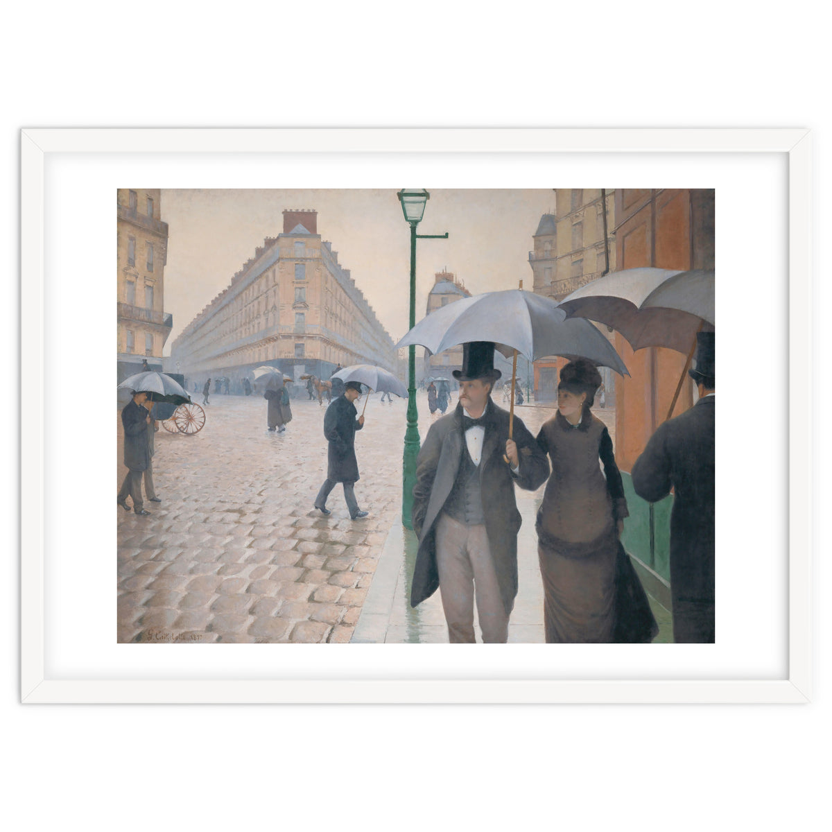 Gustave Caillebotte: Rue de Paris, temps de pluie - Paris Street in Rainy Weather, 1877.
