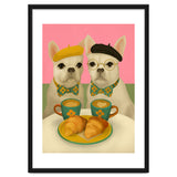 French Bulldogs At Breakfast Café thumbnail