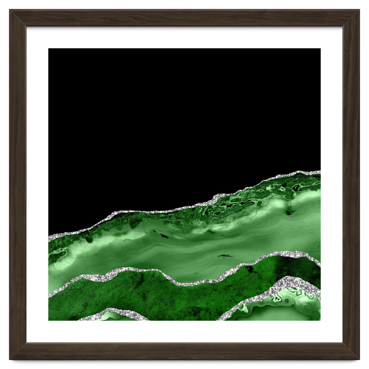 Green & Silver Agate Texture 03