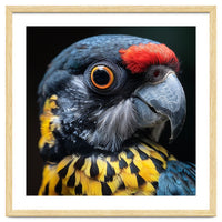 Close-up Portrait of a Vibrant Parrot