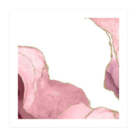 Blush & Gold Agate Texture 07  (Print Only)