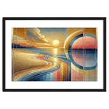 Sundown Serenity Scene In Art Deco thumbnail