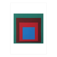 Josef Albers - HOMAGE TO THE SQUARE: Green, Red, Blue (Print Only)