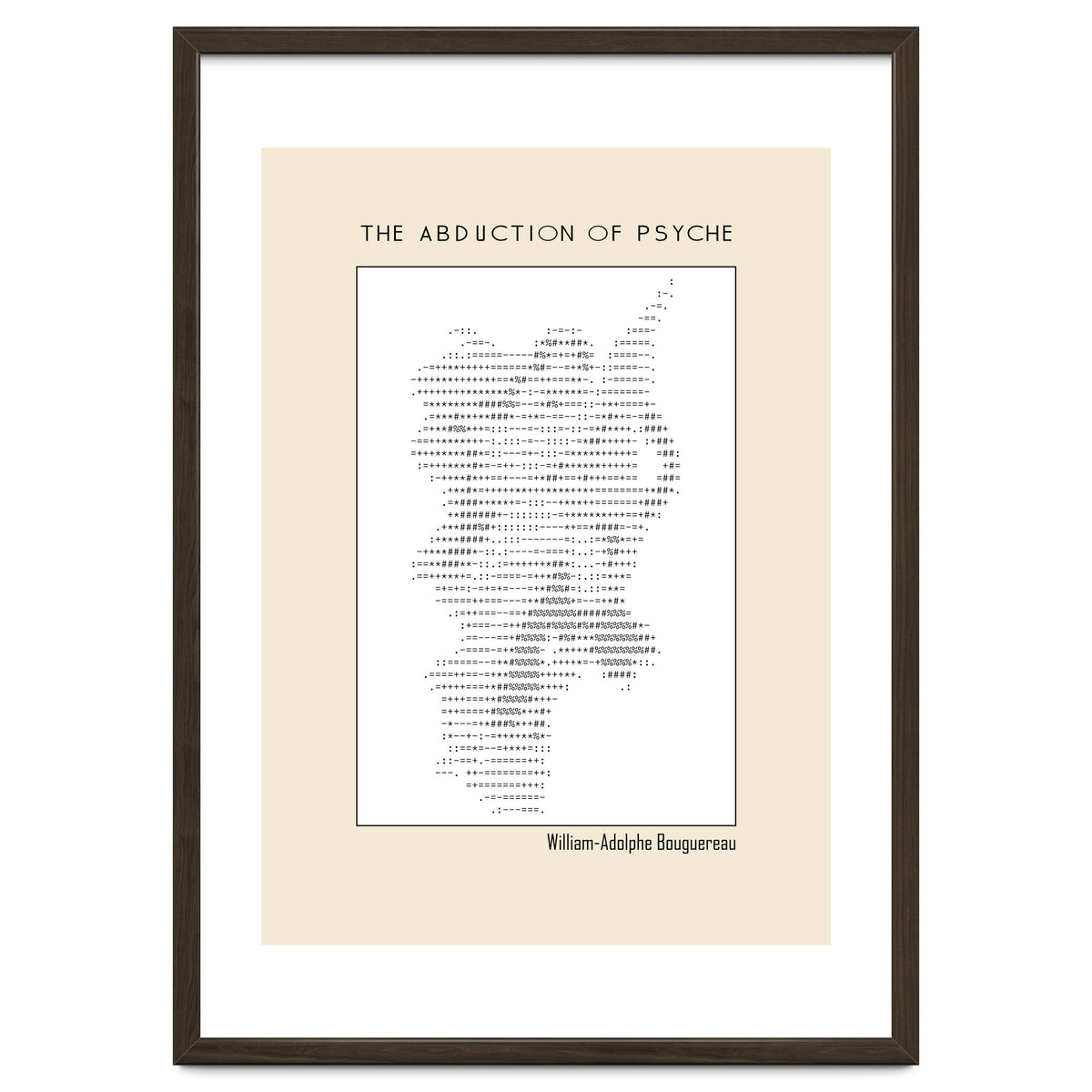 The Abduction of Psyche (1895) – William-Adolphe Bouguereau (ascii art)