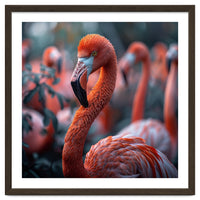 Beautiful Close Up Of A Pink Flamingo Bird