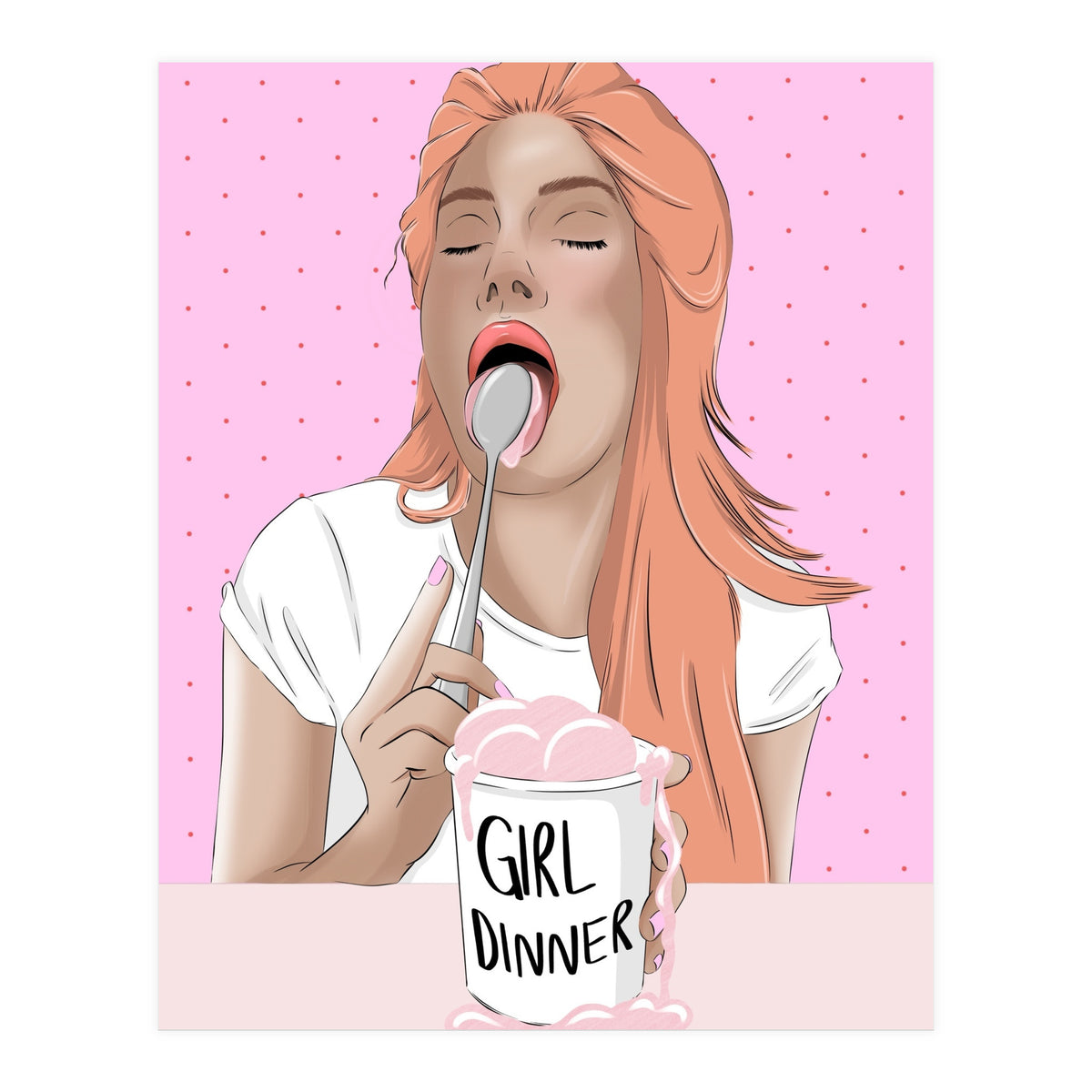 Girl Dinner (Print Only)