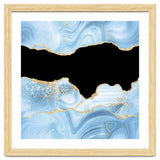 Blue & Gold Glitter Agate Texture 03 thumbnail