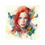 Red Hair Butterfly Light (Print Only) thumbnail