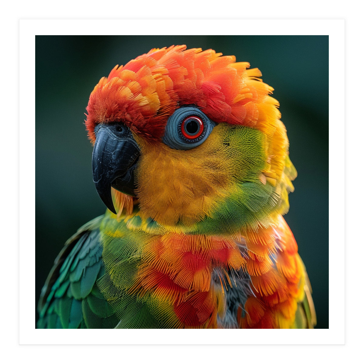 Sun Conure Parrot Close Up Eye  (Print Only)