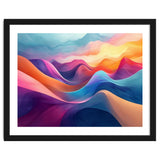 Vibrant Abstract Flowing Peaks Art thumbnail