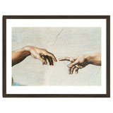 The Sistine Chapel; ceiling frescos after restoration. The creation of Adam. thumbnail
