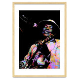 John Lee Hooker American Blues Guitarist Colorful Art thumbnail