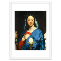 Jean Auguste Dominique Ingres / 'The Virgin Mary Prays to the Host', 1866.