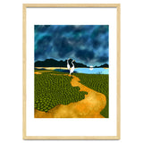 Great Egrets On Honeymoon Island, Heron Wildlife Painting Nature Landscape, Travel Dark Scenic Birds Love Animals Lake Bohemian thumbnail