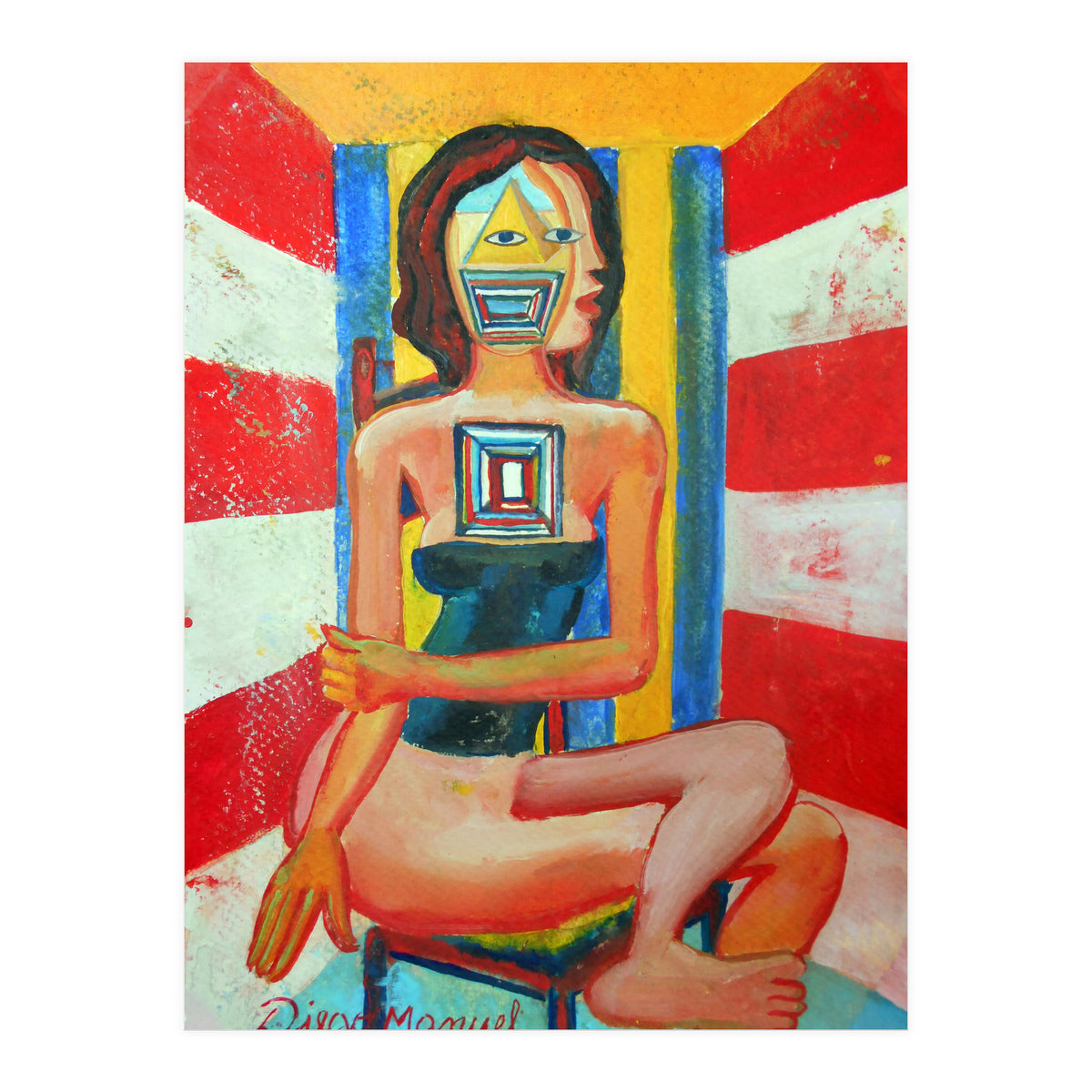 Mujer En La Silla 8 (Print Only)