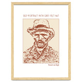 Self Portrait With Grey Felt Hat – Vincent Van Gogh thumbnail