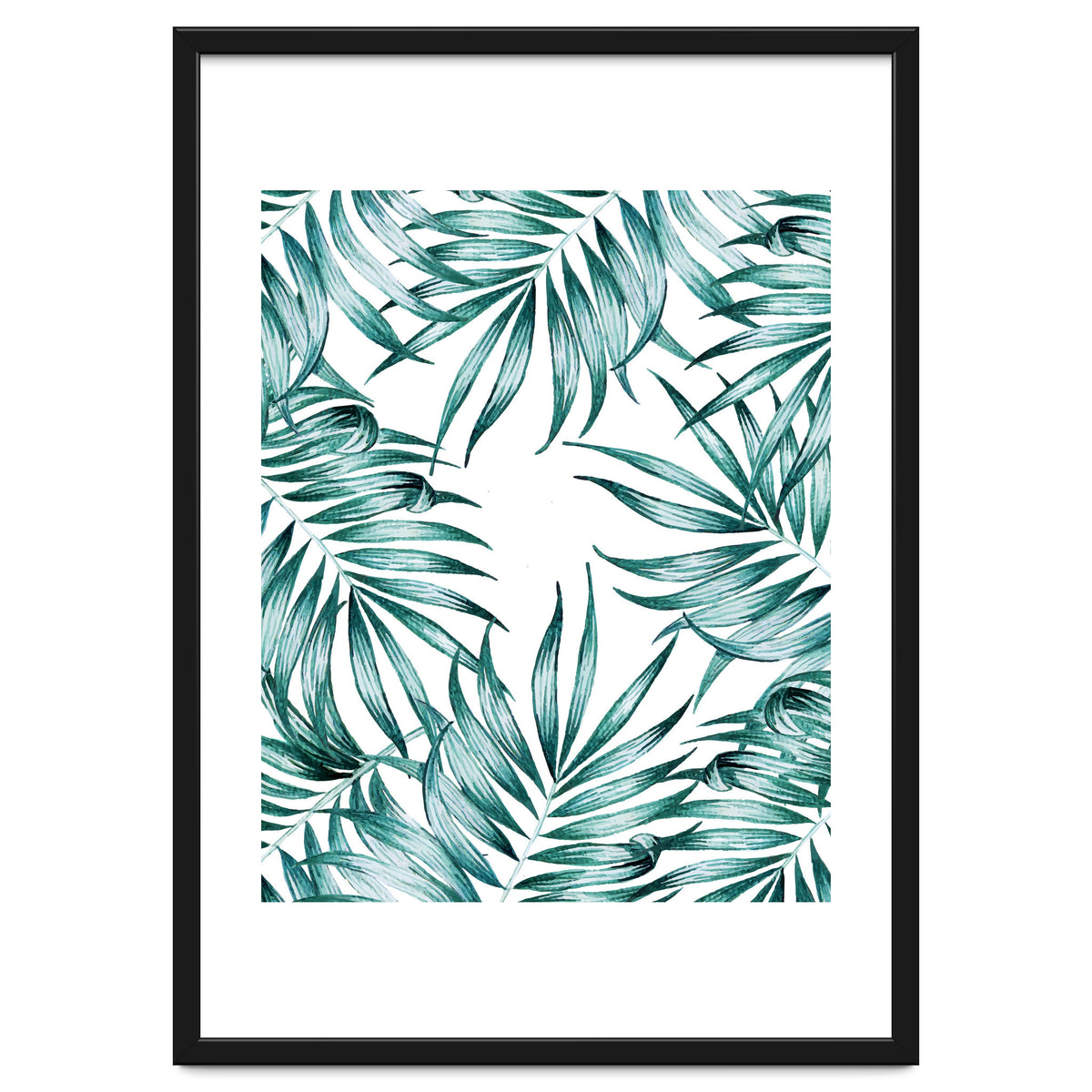 Island Life, Tropical Minimal Palm Vintage Illustration, Luxe Bohemian Botanical Nature Beachy