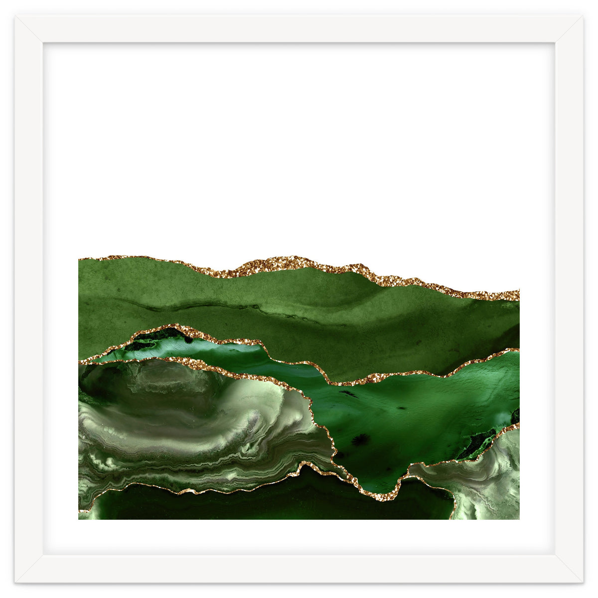 Green & Gold Agate Texture 25