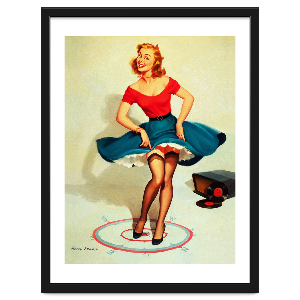 Pinup Dancing Girl