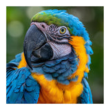 Close Up Blue And Yellow Macaw Parrot Face (Print Only) thumbnail