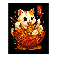 Ramen Cute Cat (Print Only)