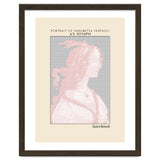 Portrait of Simonetta Vespucci as Nymph – Sandro Botticelli (ascii art) thumbnail