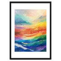 Vibrant Impasto Abstract Landscape Painting