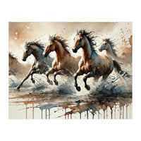 Wild Horses Rush (Print Only)
