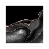 Black & Rose Gold Agate Texture 04  (Print Only) thumbnail