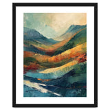 Textured Impasto Mountain Valley Landscape thumbnail