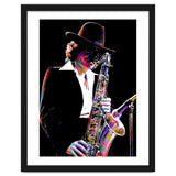 Gato Barbieri  Argentine Jazz Saxophonist Colorful Art thumbnail