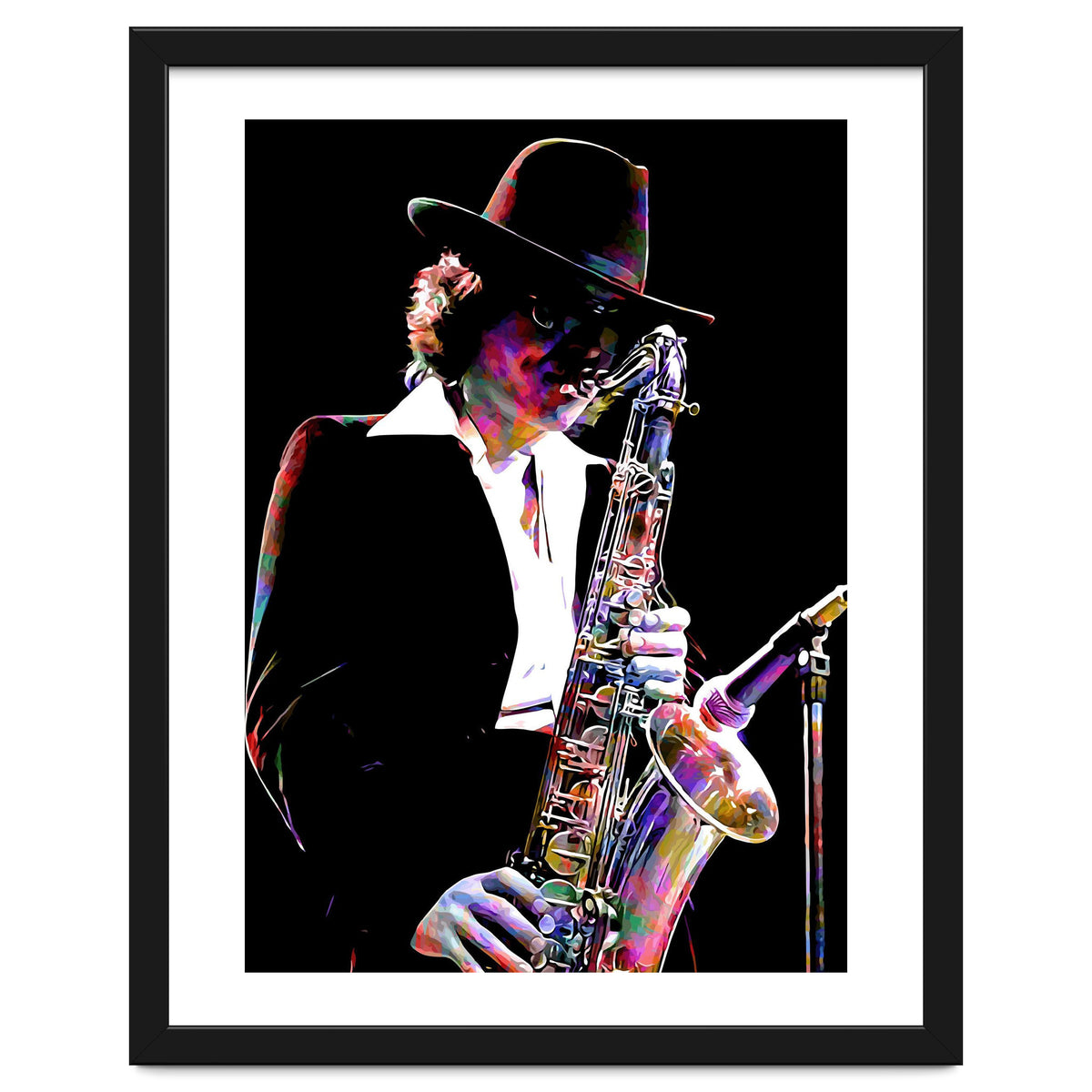 Gato Barbieri  Argentine Jazz Saxophonist Colorful Art