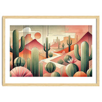 Art Deco Desert Cacti