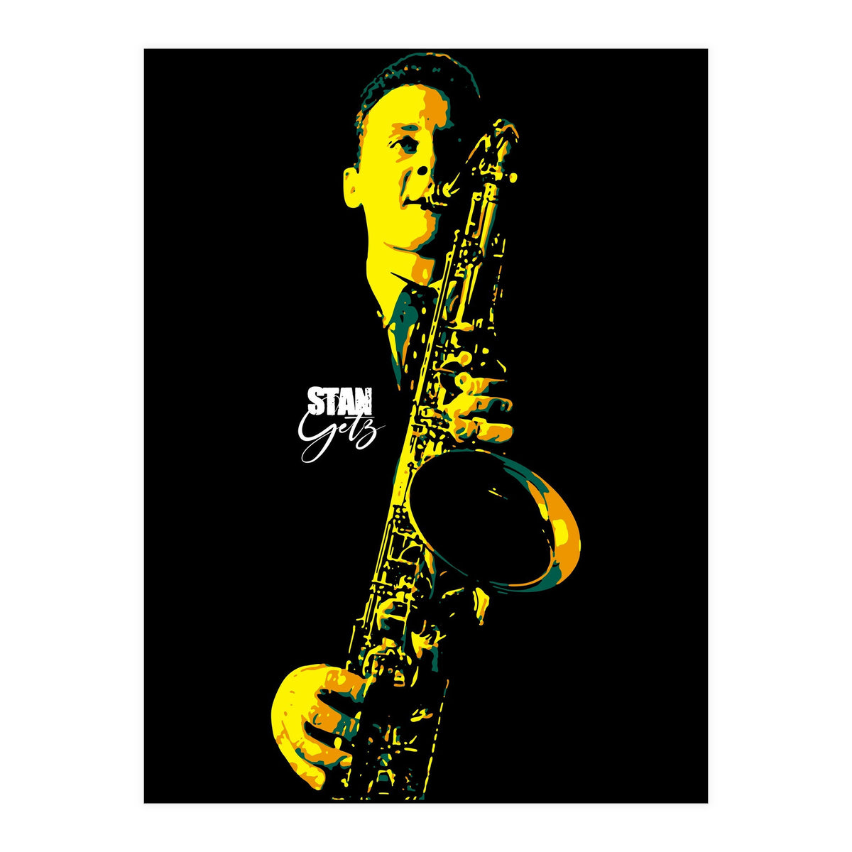 Stan Getz American Jazz Saxophonist (Print Only)