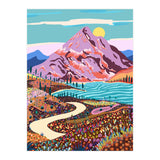 Alice In Wonder Valley, Nature Landscape Floral Positivity Meadow, Mountains Travel Pastel Bohemian Eclectic Spring, River Hope Vintage Good Vibes (Print Only) thumbnail