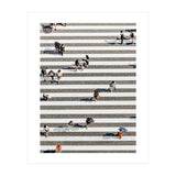 Rain Crossing | Polka Dots Zebra Crossing On The Street | Rain Eclectic Modern Graphic Design (Print Only) thumbnail