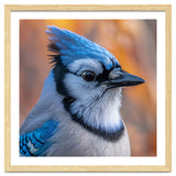 Blue Jay Bird Close Up Detailed Portrait thumbnail