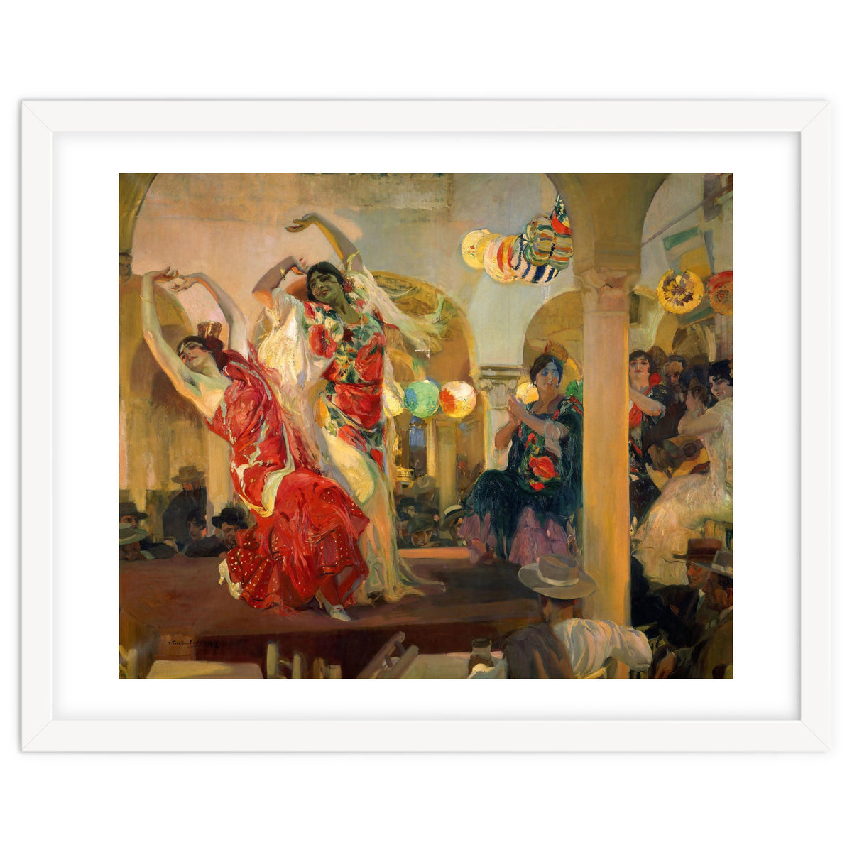 Spanish school. Joaquin Sorolla (1863-1923). Spanish school. Women dancing flamenco at the café N...